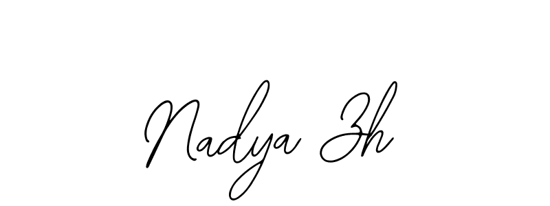 How to Draw Nadya Zh signature style? Bearetta-2O07w is a latest design signature styles for name Nadya Zh. Nadya Zh signature style 12 images and pictures png