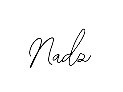 Also You can easily find your signature by using the search form. We will create Nadz name handwritten signature images for you free of cost using Bearetta-2O07w sign style. Nadz signature style 12 images and pictures png