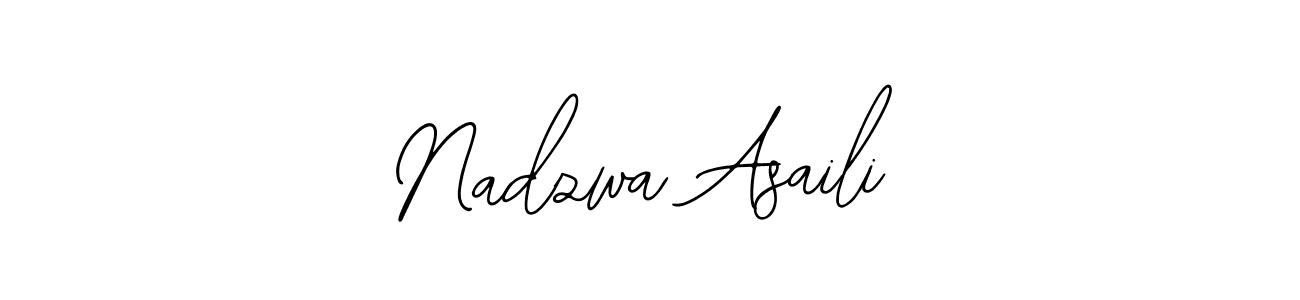 Check out images of Autograph of Nadzwa Asaili name. Actor Nadzwa Asaili Signature Style. Bearetta-2O07w is a professional sign style online. Nadzwa Asaili signature style 12 images and pictures png