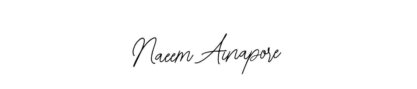 Create a beautiful signature design for name Naeem Ainapore. With this signature (Bearetta-2O07w) fonts, you can make a handwritten signature for free. Naeem Ainapore signature style 12 images and pictures png
