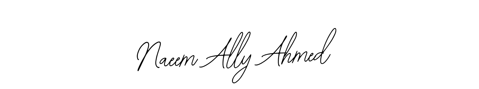 Bearetta-2O07w is a professional signature style that is perfect for those who want to add a touch of class to their signature. It is also a great choice for those who want to make their signature more unique. Get Naeem Ally Ahmed name to fancy signature for free. Naeem Ally Ahmed signature style 12 images and pictures png