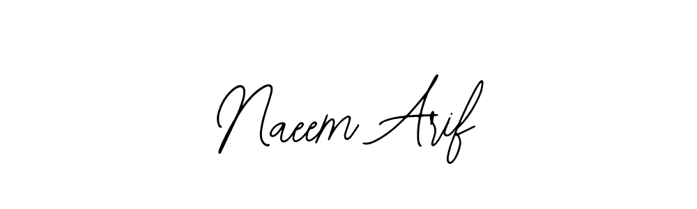 Similarly Bearetta-2O07w is the best handwritten signature design. Signature creator online .You can use it as an online autograph creator for name Naeem Arif. Naeem Arif signature style 12 images and pictures png
