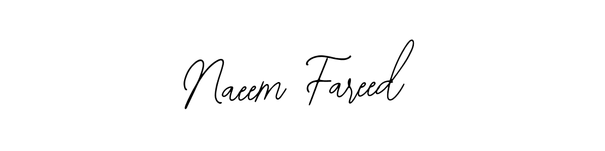 Use a signature maker to create a handwritten signature online. With this signature software, you can design (Bearetta-2O07w) your own signature for name Naeem Fareed. Naeem Fareed signature style 12 images and pictures png