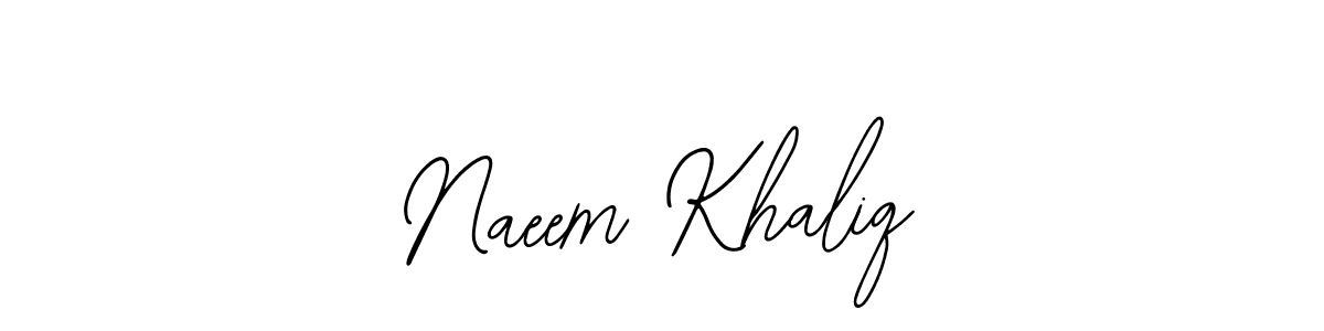 Bearetta-2O07w is a professional signature style that is perfect for those who want to add a touch of class to their signature. It is also a great choice for those who want to make their signature more unique. Get Naeem Khaliq name to fancy signature for free. Naeem Khaliq signature style 12 images and pictures png