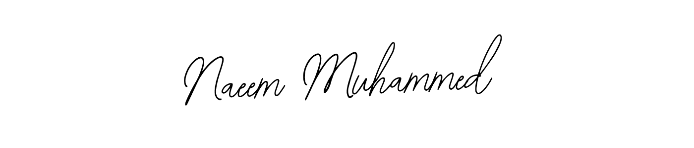 The best way (Bearetta-2O07w) to make a short signature is to pick only two or three words in your name. The name Naeem Muhammed include a total of six letters. For converting this name. Naeem Muhammed signature style 12 images and pictures png