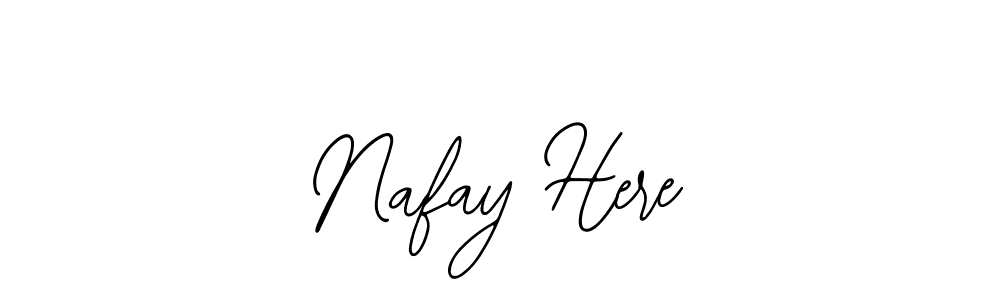 Also You can easily find your signature by using the search form. We will create Nafay Here name handwritten signature images for you free of cost using Bearetta-2O07w sign style. Nafay Here signature style 12 images and pictures png