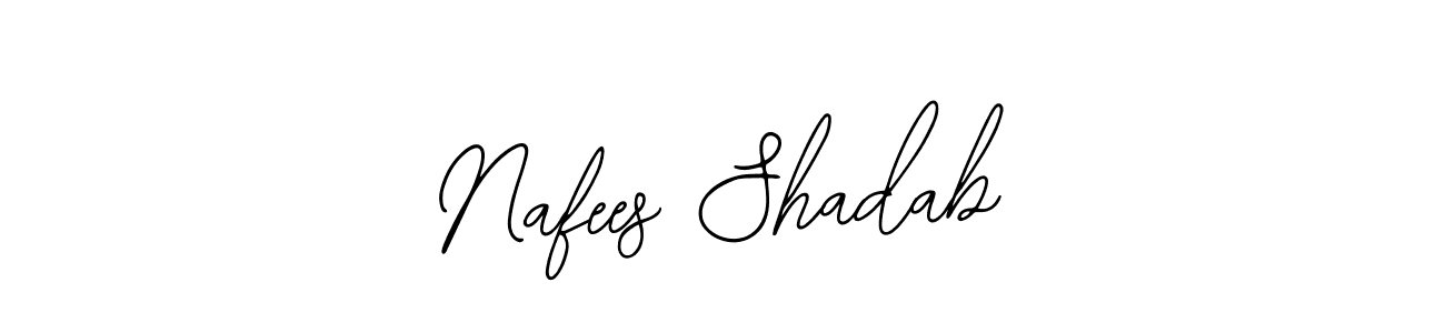 You can use this online signature creator to create a handwritten signature for the name Nafees Shadab. This is the best online autograph maker. Nafees Shadab signature style 12 images and pictures png