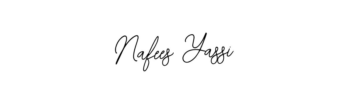 Use a signature maker to create a handwritten signature online. With this signature software, you can design (Bearetta-2O07w) your own signature for name Nafees Yassi. Nafees Yassi signature style 12 images and pictures png