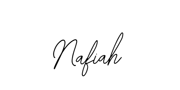 How to make Nafiah name signature. Use Bearetta-2O07w style for creating short signs online. This is the latest handwritten sign. Nafiah signature style 12 images and pictures png