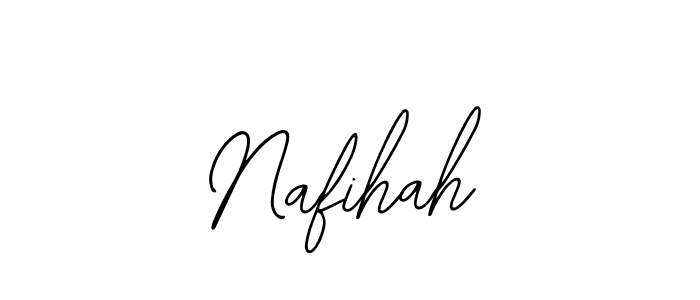 How to make Nafihah name signature. Use Bearetta-2O07w style for creating short signs online. This is the latest handwritten sign. Nafihah signature style 12 images and pictures png