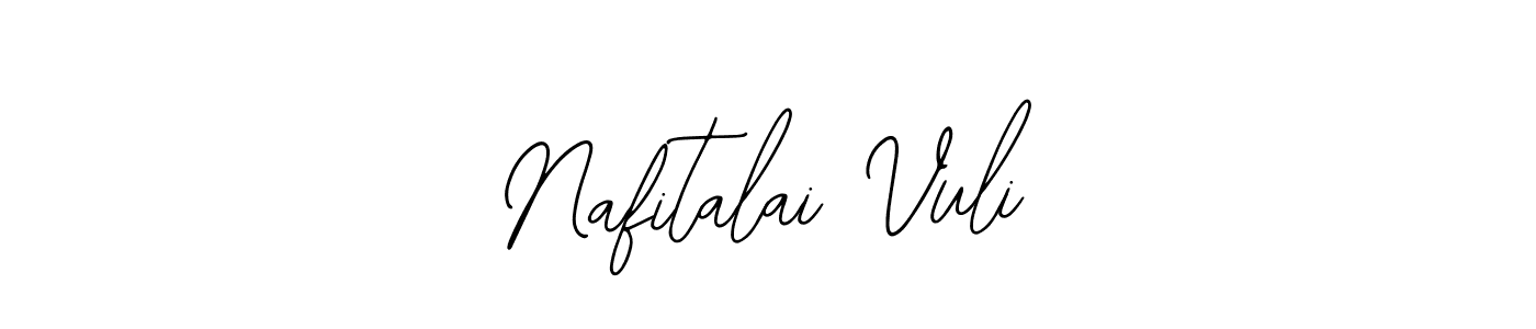 Use a signature maker to create a handwritten signature online. With this signature software, you can design (Bearetta-2O07w) your own signature for name Nafitalai Vuli. Nafitalai Vuli signature style 12 images and pictures png
