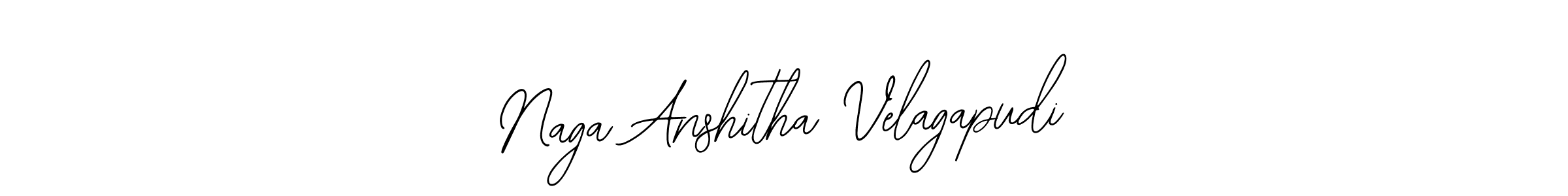 Create a beautiful signature design for name Naga Anshitha Velagapudi. With this signature (Bearetta-2O07w) fonts, you can make a handwritten signature for free. Naga Anshitha Velagapudi signature style 12 images and pictures png