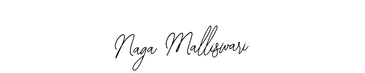 How to make Naga Malliswari name signature. Use Bearetta-2O07w style for creating short signs online. This is the latest handwritten sign. Naga Malliswari signature style 12 images and pictures png