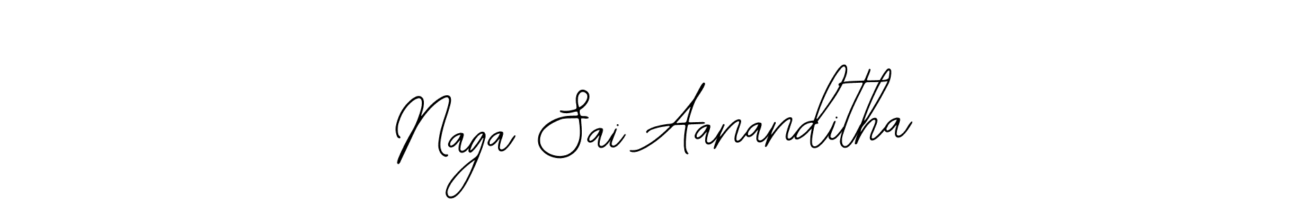 Use a signature maker to create a handwritten signature online. With this signature software, you can design (Bearetta-2O07w) your own signature for name Naga Sai Aananditha. Naga Sai Aananditha signature style 12 images and pictures png