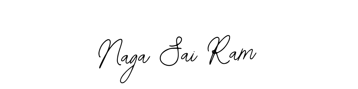 How to make Naga Sai Ram name signature. Use Bearetta-2O07w style for creating short signs online. This is the latest handwritten sign. Naga Sai Ram signature style 12 images and pictures png