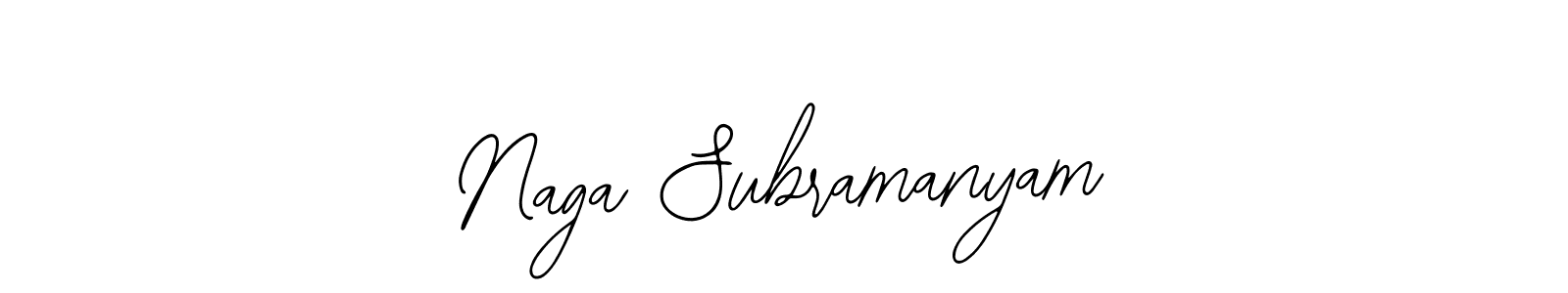 How to make Naga Subramanyam name signature. Use Bearetta-2O07w style for creating short signs online. This is the latest handwritten sign. Naga Subramanyam signature style 12 images and pictures png