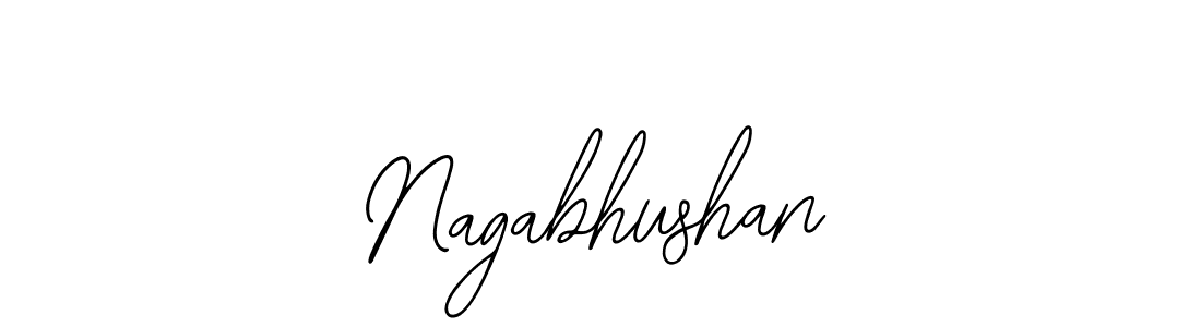 How to make Nagabhushan name signature. Use Bearetta-2O07w style for creating short signs online. This is the latest handwritten sign. Nagabhushan signature style 12 images and pictures png