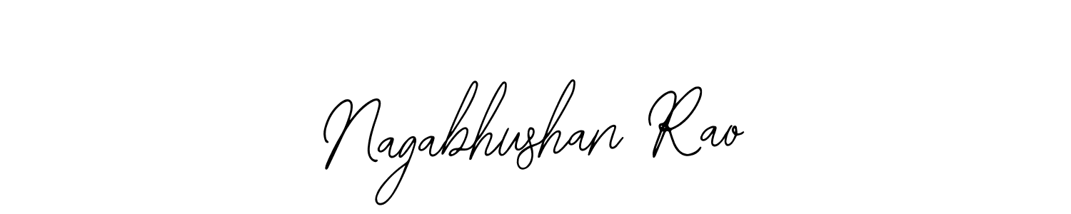 You should practise on your own different ways (Bearetta-2O07w) to write your name (Nagabhushan Rao) in signature. don't let someone else do it for you. Nagabhushan Rao signature style 12 images and pictures png