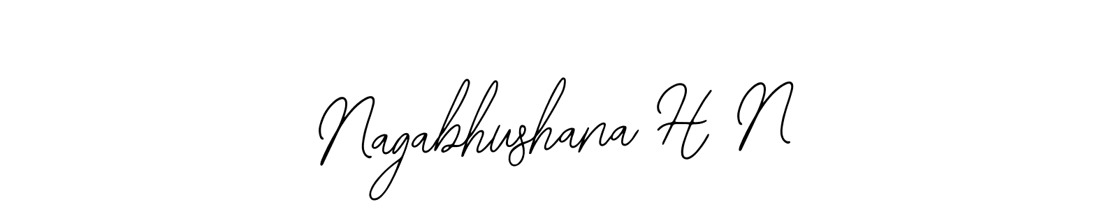 Also You can easily find your signature by using the search form. We will create Nagabhushana H N name handwritten signature images for you free of cost using Bearetta-2O07w sign style. Nagabhushana H N signature style 12 images and pictures png