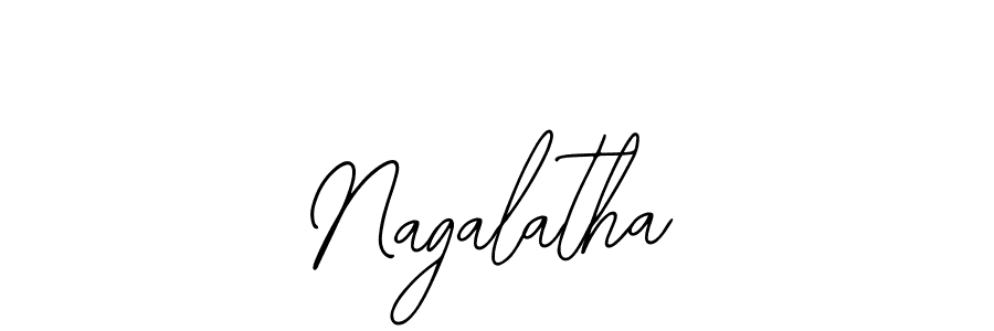 Design your own signature with our free online signature maker. With this signature software, you can create a handwritten (Bearetta-2O07w) signature for name Nagalatha. Nagalatha signature style 12 images and pictures png