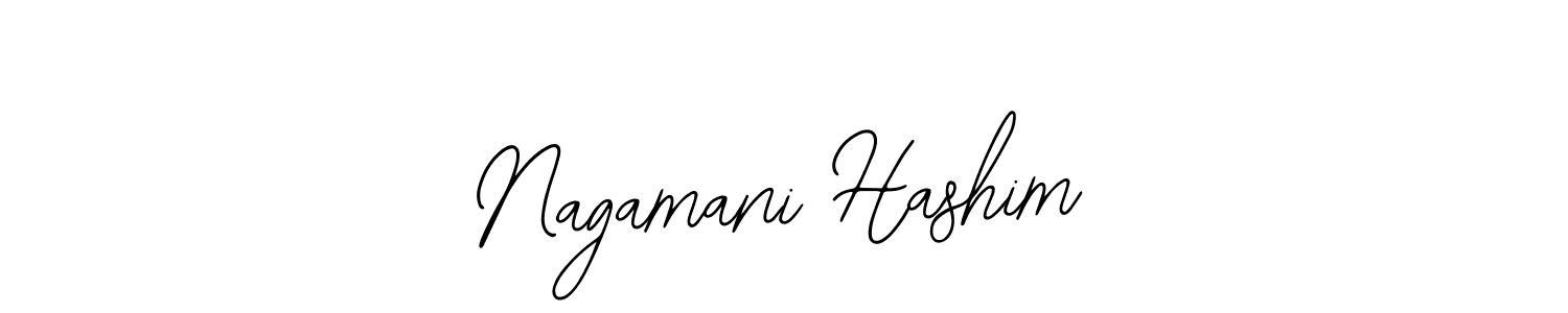 Bearetta-2O07w is a professional signature style that is perfect for those who want to add a touch of class to their signature. It is also a great choice for those who want to make their signature more unique. Get Nagamani Hashim name to fancy signature for free. Nagamani Hashim signature style 12 images and pictures png