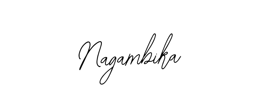 You should practise on your own different ways (Bearetta-2O07w) to write your name (Nagambika) in signature. don't let someone else do it for you. Nagambika signature style 12 images and pictures png
