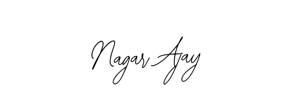 The best way (Bearetta-2O07w) to make a short signature is to pick only two or three words in your name. The name Nagar Ajay include a total of six letters. For converting this name. Nagar Ajay signature style 12 images and pictures png