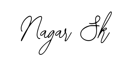 A sleek calligraphic signature for name Nagar Sk utilizing Bearetta-2O07w styling. Great for adding personal signatures to photos and art. Nagar Sk signature style 12 images and pictures png