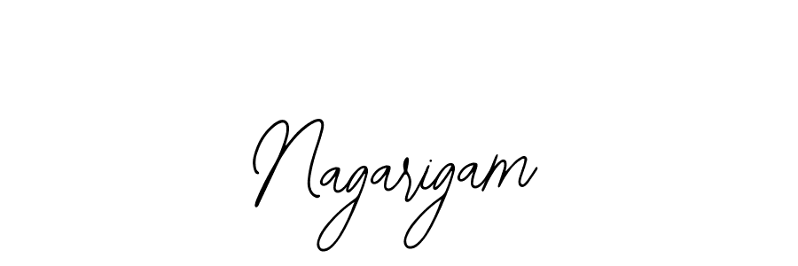 How to make Nagarigam name signature. Use Bearetta-2O07w style for creating short signs online. This is the latest handwritten sign. Nagarigam signature style 12 images and pictures png