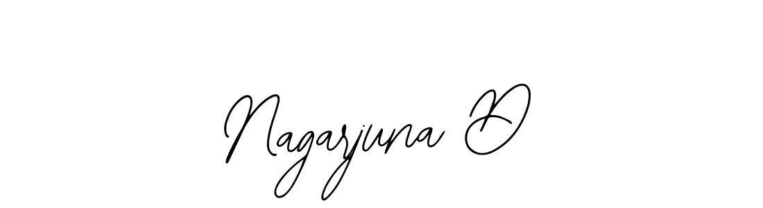 Also You can easily find your signature by using the search form. We will create Nagarjuna D name handwritten signature images for you free of cost using Bearetta-2O07w sign style. Nagarjuna D signature style 12 images and pictures png