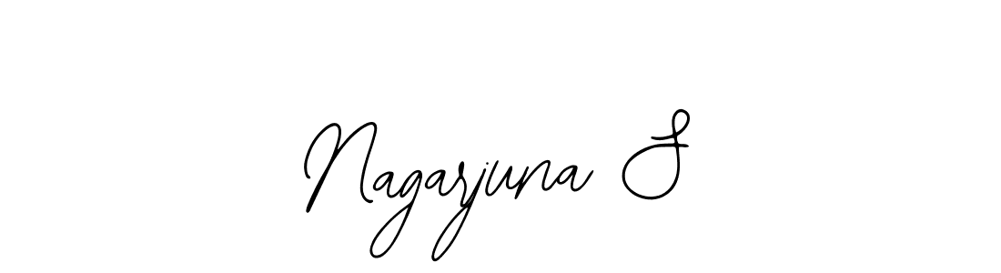 How to make Nagarjuna S name signature. Use Bearetta-2O07w style for creating short signs online. This is the latest handwritten sign. Nagarjuna S signature style 12 images and pictures png