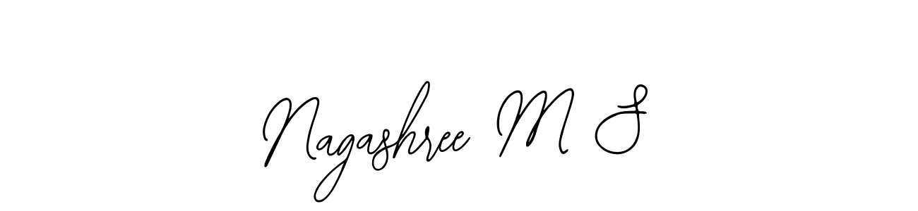 Make a short Nagashree M S signature style. Manage your documents anywhere anytime using Bearetta-2O07w. Create and add eSignatures, submit forms, share and send files easily. Nagashree M S signature style 12 images and pictures png