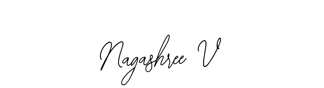 It looks lik you need a new signature style for name Nagashree V. Design unique handwritten (Bearetta-2O07w) signature with our free signature maker in just a few clicks. Nagashree V signature style 12 images and pictures png