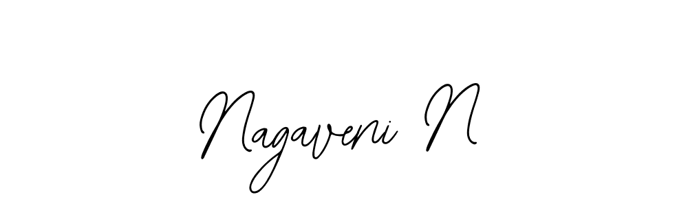 Use a signature maker to create a handwritten signature online. With this signature software, you can design (Bearetta-2O07w) your own signature for name Nagaveni N. Nagaveni N signature style 12 images and pictures png