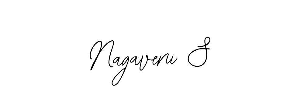 The best way (Bearetta-2O07w) to make a short signature is to pick only two or three words in your name. The name Nagaveni S include a total of six letters. For converting this name. Nagaveni S signature style 12 images and pictures png