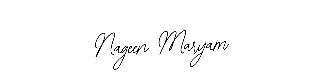 Make a beautiful signature design for name Nageen Maryam. With this signature (Bearetta-2O07w) style, you can create a handwritten signature for free. Nageen Maryam signature style 12 images and pictures png