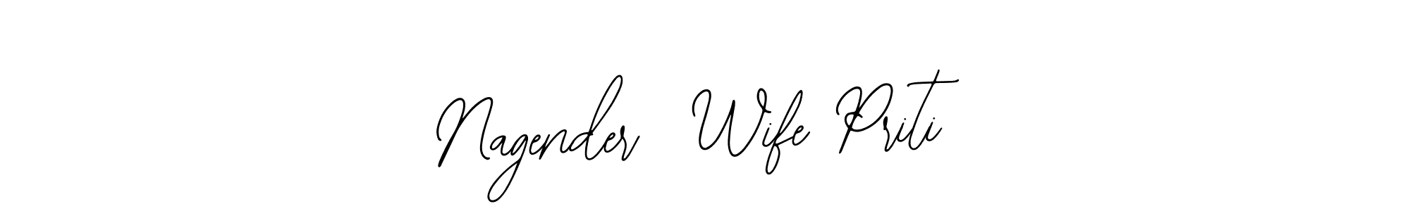 Make a beautiful signature design for name Nagender  Wife Priti. With this signature (Bearetta-2O07w) style, you can create a handwritten signature for free. Nagender  Wife Priti signature style 12 images and pictures png