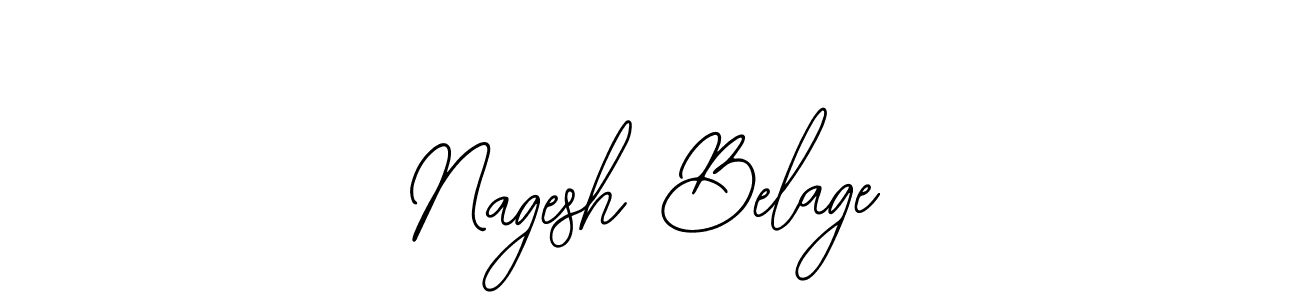 How to make Nagesh Belage name signature. Use Bearetta-2O07w style for creating short signs online. This is the latest handwritten sign. Nagesh Belage signature style 12 images and pictures png