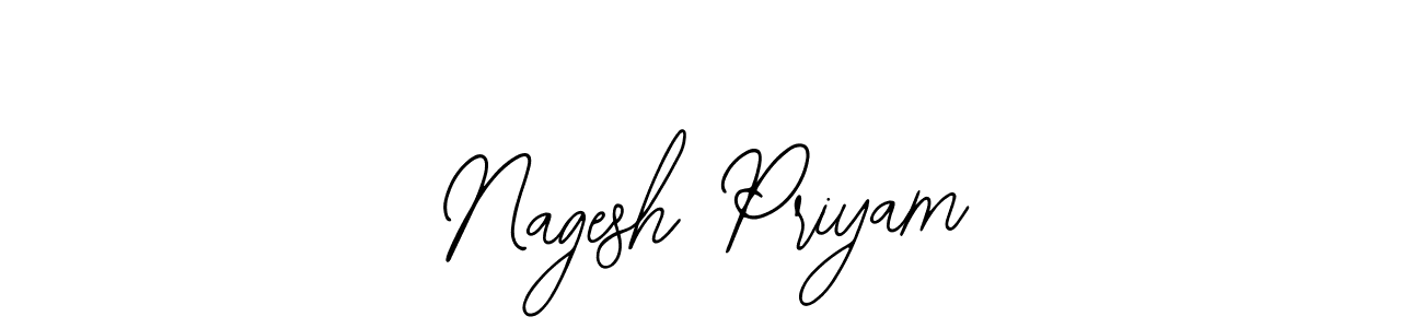 Also we have Nagesh Priyam name is the best signature style. Create professional handwritten signature collection using Bearetta-2O07w autograph style. Nagesh Priyam signature style 12 images and pictures png