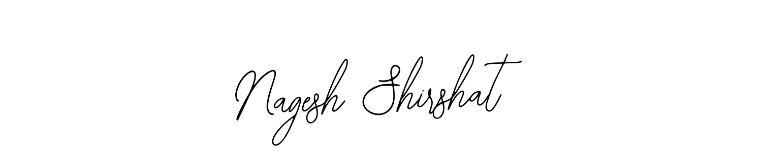 How to make Nagesh Shirshat name signature. Use Bearetta-2O07w style for creating short signs online. This is the latest handwritten sign. Nagesh Shirshat signature style 12 images and pictures png