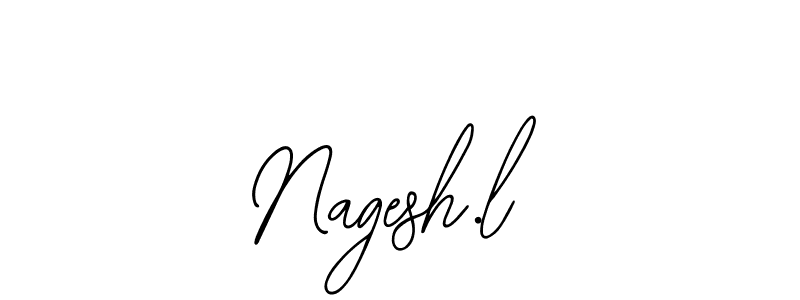 How to Draw Nagesh.l signature style? Bearetta-2O07w is a latest design signature styles for name Nagesh.l. Nagesh.l signature style 12 images and pictures png