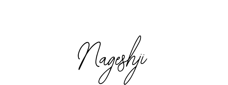 Make a beautiful signature design for name Nageshji. With this signature (Bearetta-2O07w) style, you can create a handwritten signature for free. Nageshji signature style 12 images and pictures png