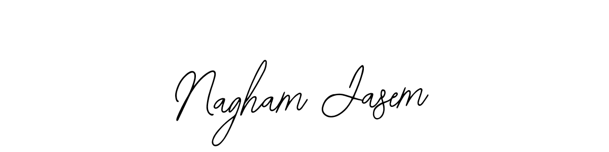 Create a beautiful signature design for name Nagham Jasem. With this signature (Bearetta-2O07w) fonts, you can make a handwritten signature for free. Nagham Jasem signature style 12 images and pictures png