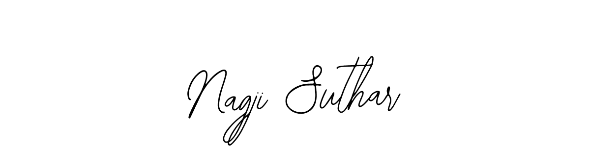 This is the best signature style for the Nagji Suthar name. Also you like these signature font (Bearetta-2O07w). Mix name signature. Nagji Suthar signature style 12 images and pictures png