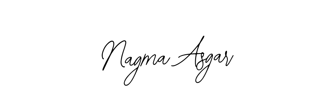 Nagma Asgar stylish signature style. Best Handwritten Sign (Bearetta-2O07w) for my name. Handwritten Signature Collection Ideas for my name Nagma Asgar. Nagma Asgar signature style 12 images and pictures png