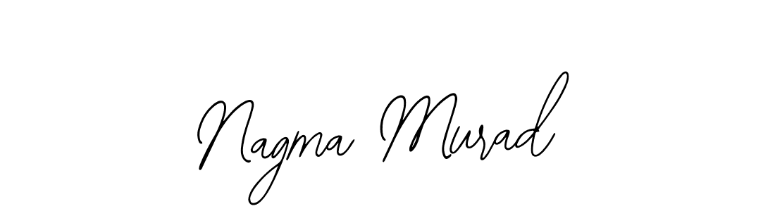 Use a signature maker to create a handwritten signature online. With this signature software, you can design (Bearetta-2O07w) your own signature for name Nagma Murad. Nagma Murad signature style 12 images and pictures png