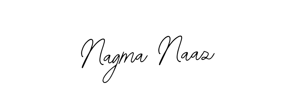 Design your own signature with our free online signature maker. With this signature software, you can create a handwritten (Bearetta-2O07w) signature for name Nagma Naaz. Nagma Naaz signature style 12 images and pictures png