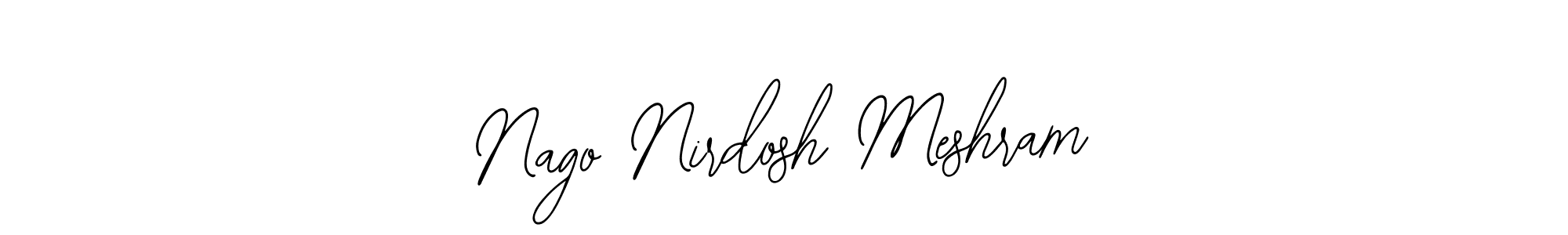 Also we have Nago Nirdosh Meshram name is the best signature style. Create professional handwritten signature collection using Bearetta-2O07w autograph style. Nago Nirdosh Meshram signature style 12 images and pictures png
