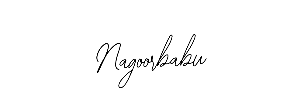 Bearetta-2O07w is a professional signature style that is perfect for those who want to add a touch of class to their signature. It is also a great choice for those who want to make their signature more unique. Get Nagoorbabu name to fancy signature for free. Nagoorbabu signature style 12 images and pictures png