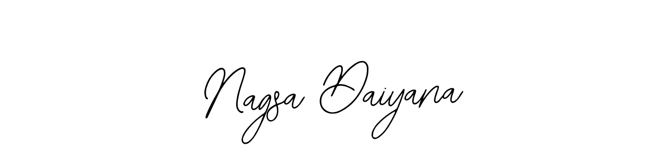 Use a signature maker to create a handwritten signature online. With this signature software, you can design (Bearetta-2O07w) your own signature for name Nagsa Daiyana. Nagsa Daiyana signature style 12 images and pictures png